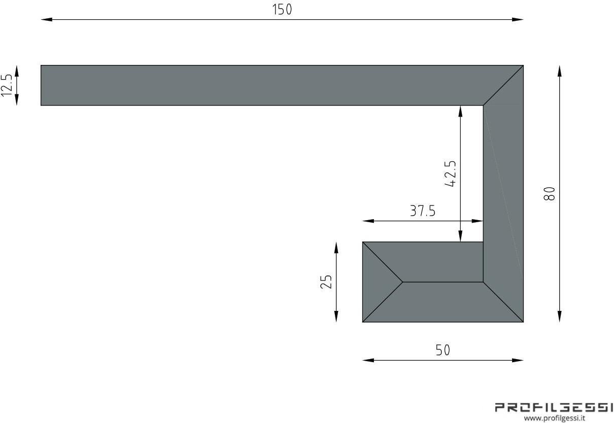 Profilgessi Светодиодный профиль балки по периметру Illuminazione sun-id-1416800 - Вид №5