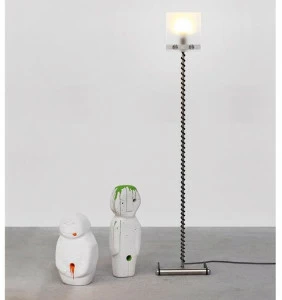 Wissmann raumobjekte Торшер из стали и стекла  568