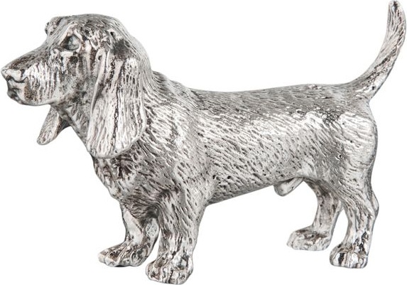 10546824 Odiot Фигурка Odiot "Фауна и флора.Бассет" 6,3см (серебро 925) Серебро 925 