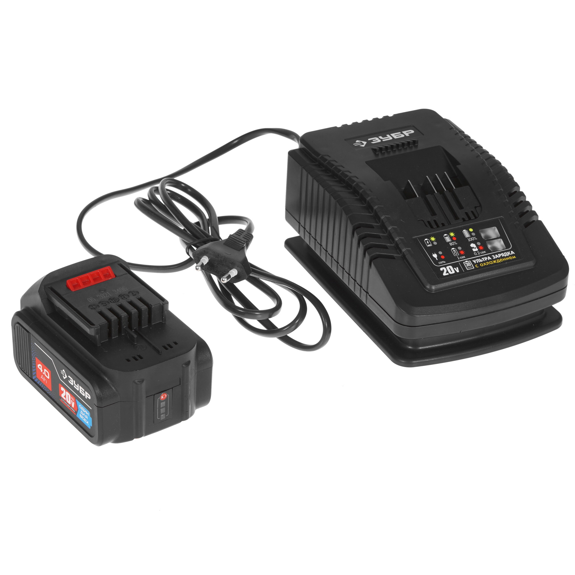 Углошлифовальная машина (УШМ) Зубр AB-125-41 20V MAX LITHIUM PRO 4857165 STDN-0107525 - Вид №6