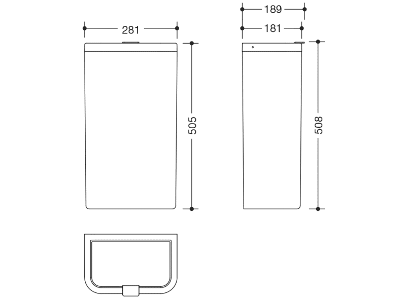 477.05.20299 корзина для бумаг HEWI Serie 477/801  - Вид №16