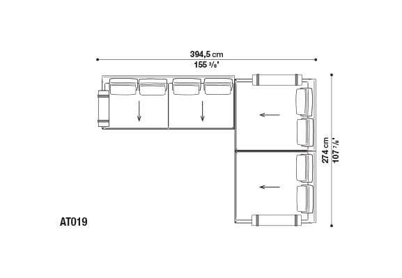 Кожаный диван B&B Italia Атолл ARCH-00112726 - Вид №19