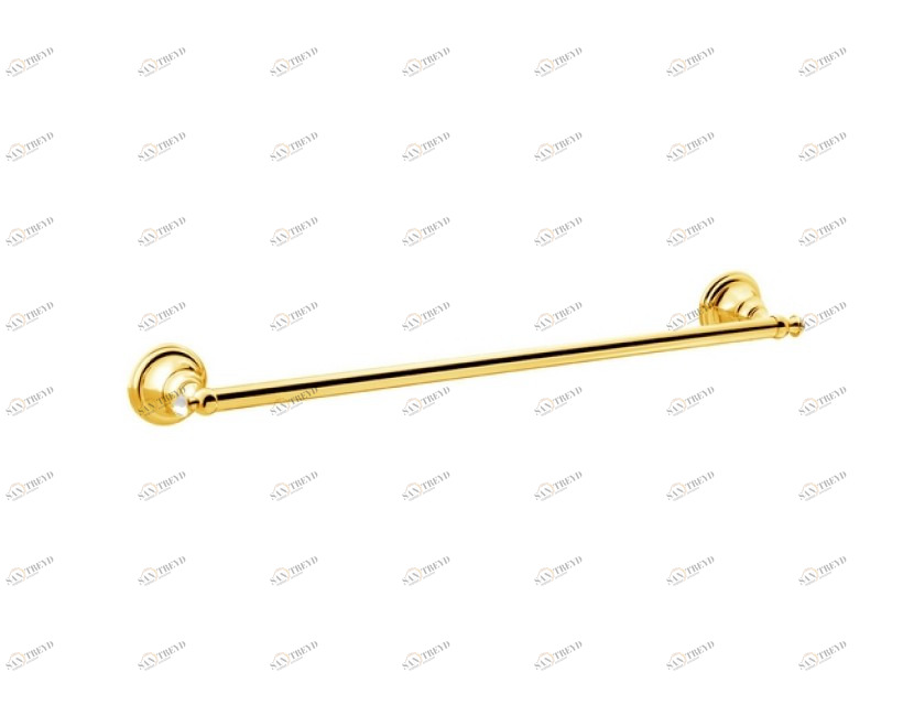 036272.000.52 Вешалка для полотенец 600мм с кристаллами сваровски Хром и золото 24К Mestre Pacifica