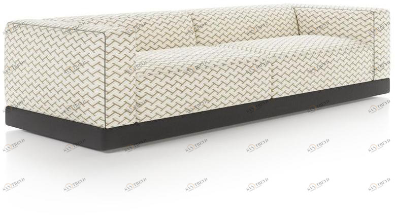 Liu Jo Living Collection 3-х местный тканевый диван Urban fan Cpd