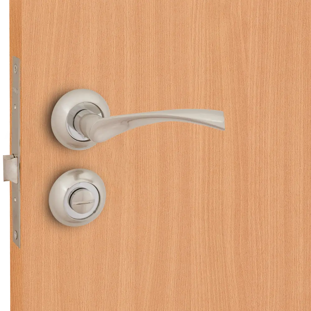 Дверные ручки PUNTO Crona с замком, никель-хром 85202298 STLM-0059804 - Вид №7