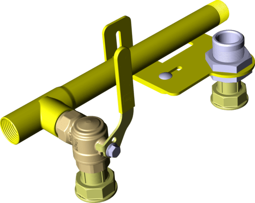 618 698 Модель G2342S Трубопроводные системы  Газовая арматура  Коллекторы  Двухтрубные газовые счетчики Santreyd  - Вид №3