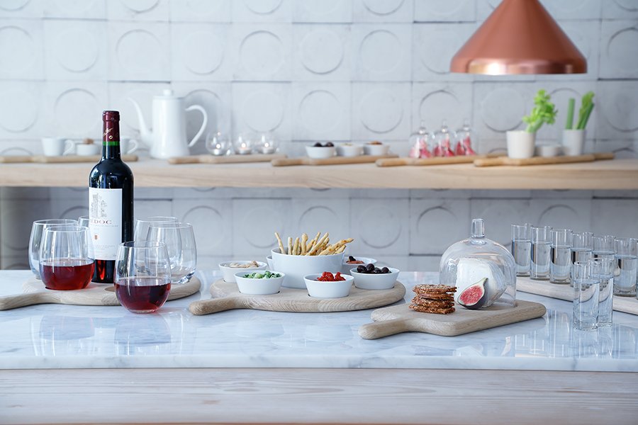 Набор из 6 стопок и деревянной подставки 40 см прозрачное стекло Paddle LSA INTERNATIONAL PADDLE 00-3863074 Прозрачный  - Вид №3