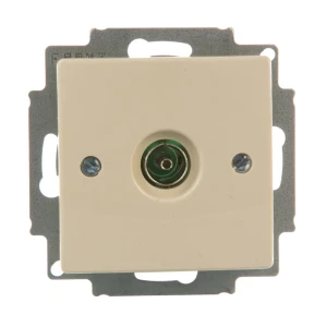 ТВ-розетка оконечная встраиваемая ABB Basic 55 шлейф, цвет бежевый 13595306 STLM-2047807