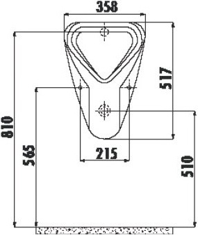TP630-00CB00E-0000 Писсуар TP630 Creavit  - Вид №1