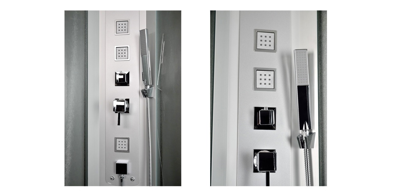 Закрытая душевая кабина Aquanet Penta 2 Rain 90.5x90.5 узорчатое стекло 00184489 - Вид №2