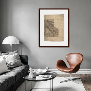 Картина: Design of a Baroque Church, 1755г КАРТИНЫ В КВАРТИРУ  093637 Разноцветный