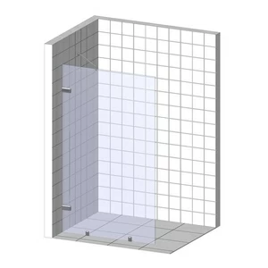 Душевая перегородка в нишу 80x200 GK-861NB стекло прозрачное 6 мм GUTEWETTER TREND DOOR