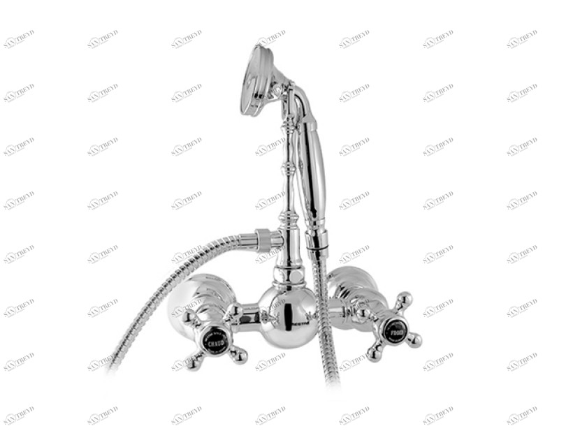 035019.N00.30 Смеситель для душа с черным фарфором Античная латунь Mestre RETRO