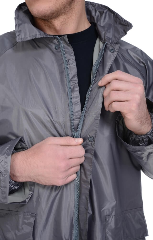 5041802 Плащ Альбатрос влагозащитный ЛАЙТ М серый  Непромокаемая спецодежда  размер L  - Вид №11