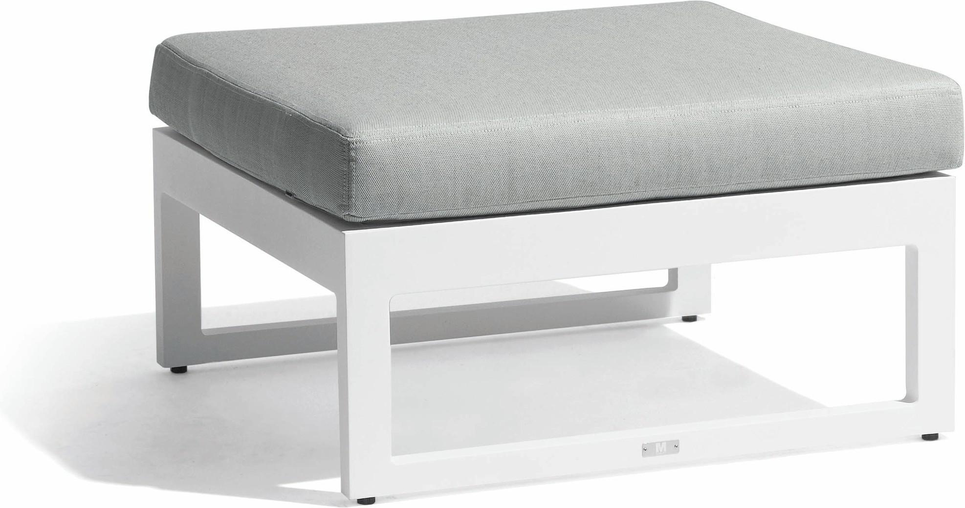 MNST467 Табурет для ног средний белый glw Manutti Fuse