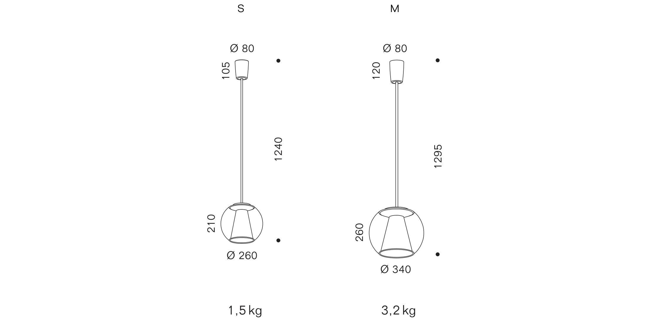 Выдувное стекло светодиодный подвесной светильник serien.lighting проект ARCH-00113938 - Вид №3