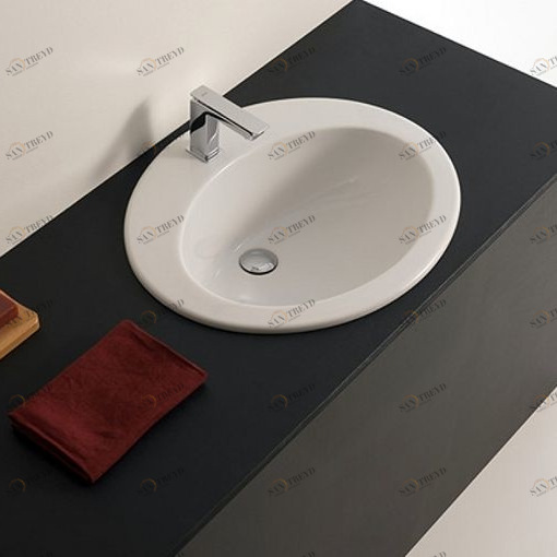 MNL001 Накладная раковина под столешницу  овальная ArtCeram 