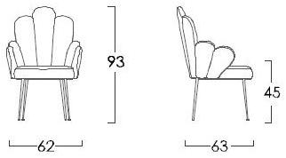Jetclass Стул с обивкой и подлокотниками Grace Jgr302e - Вид №2