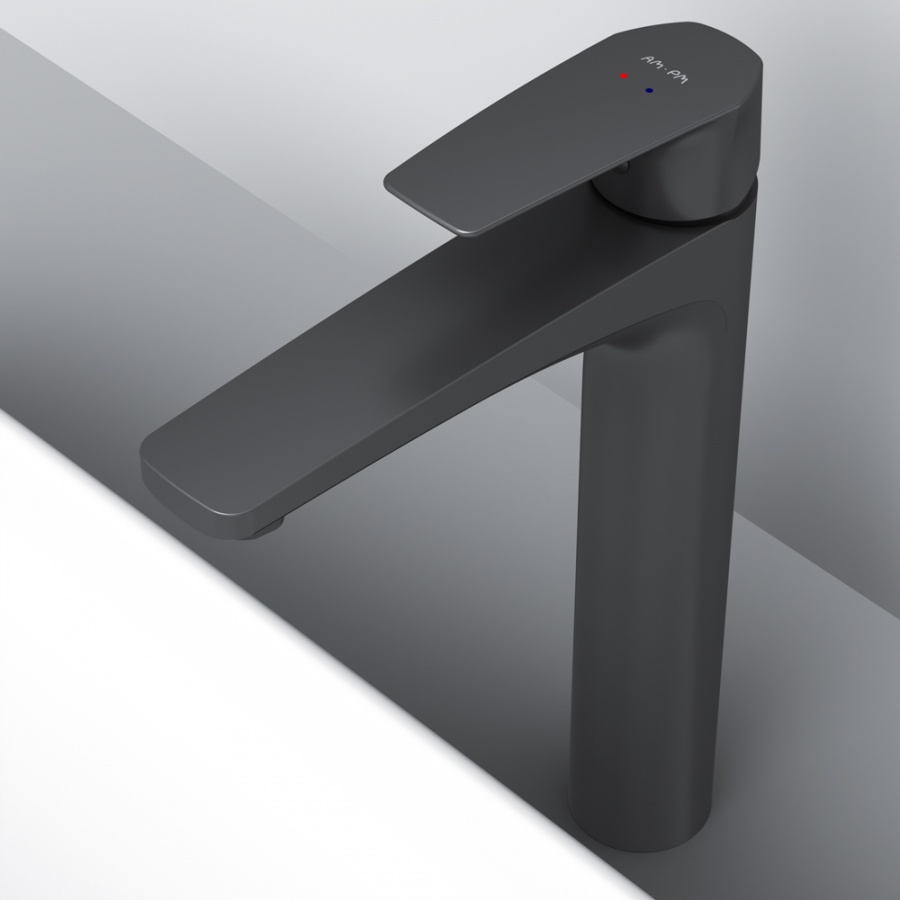 F90A92022 смеситель для умывальника высокий черный шт. AM.PM Gem - Вид №3