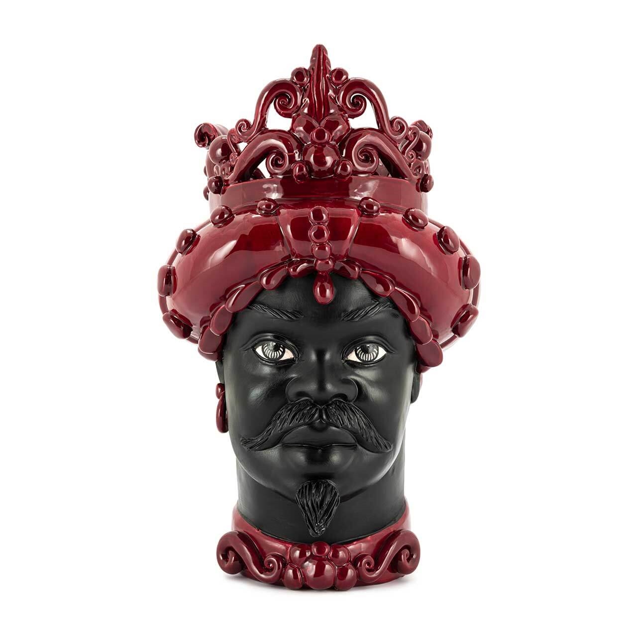 201142-70 ABHIKA ВАЗА MORO MAN MED. МАТ H45 GREEN  - Вид №3