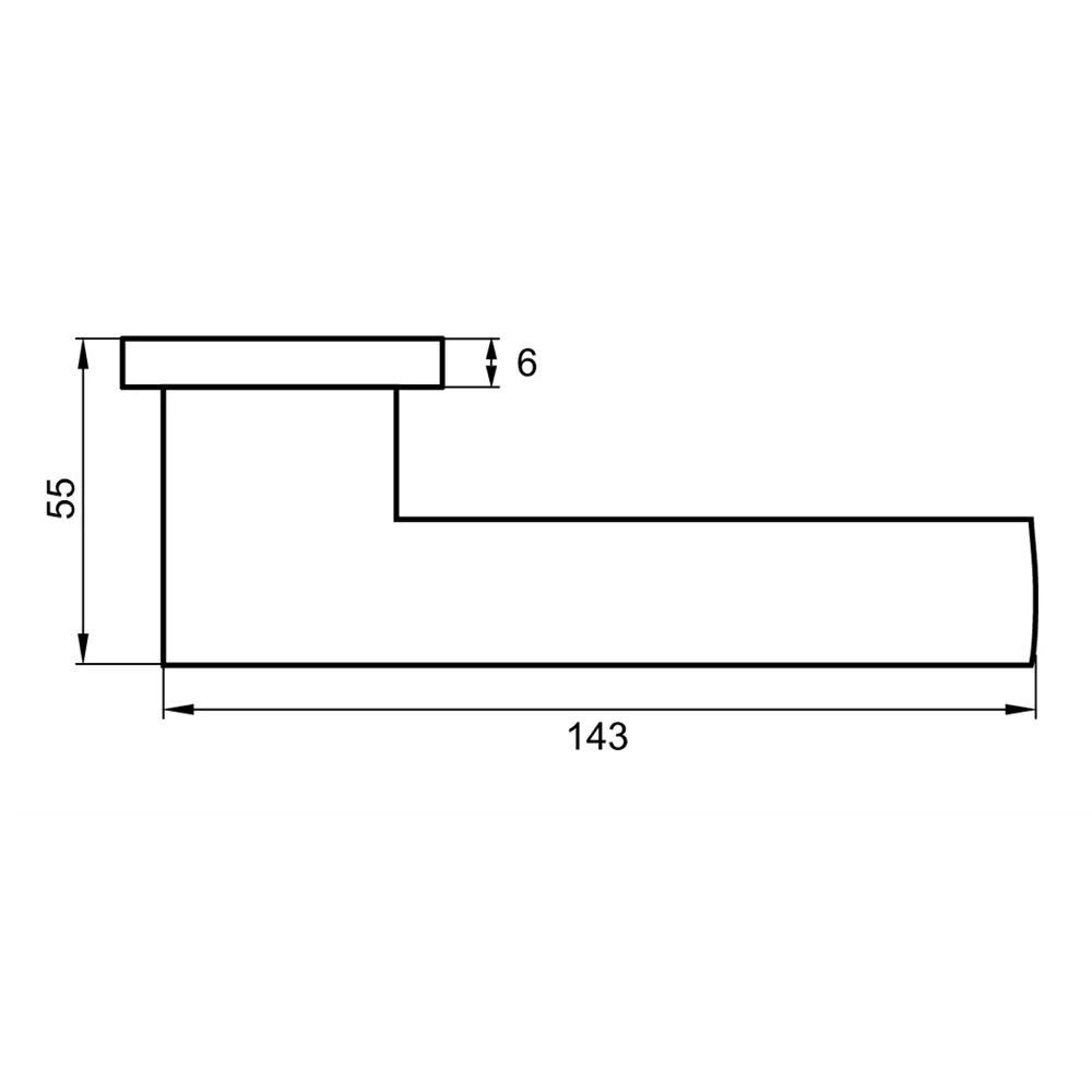 Дверные ручки PUERTO Slim Латте для межкомнатных дверей 86523204 STLM-0069636 - Вид №4
