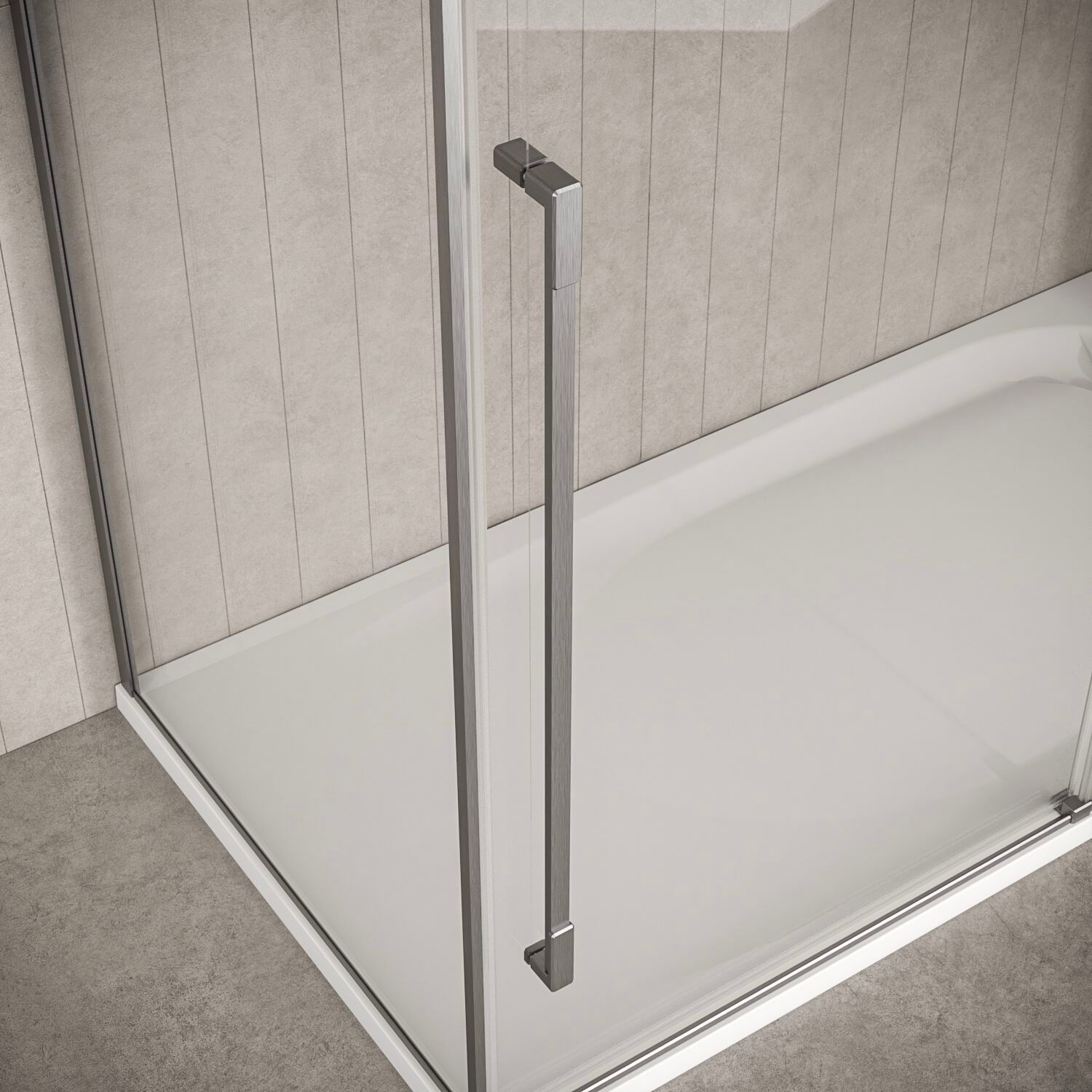 Душевая кабина из закаленного стекла с раздвижной дверью Kinedo Pure Alu-8 ARCH-00089958 - Вид №4