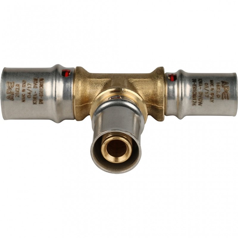 Тройник переходной STOUT 20х16х16 под пресс SFP0005201616 - Вид №1