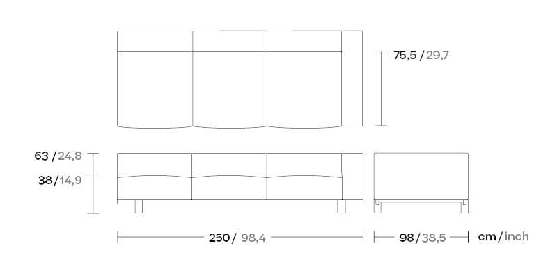 Угловой диван из ткани Kettal Molo ARCH-00109581 - Вид №5