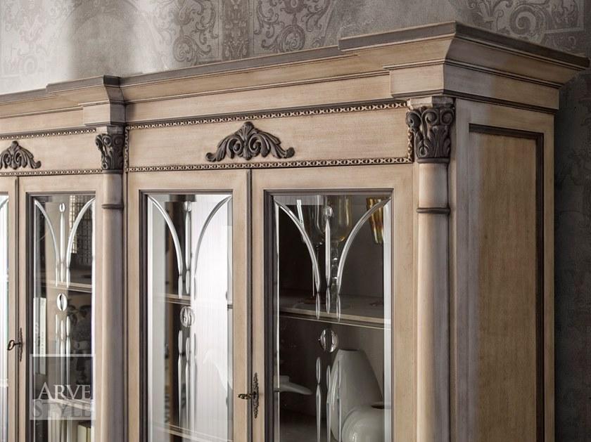 Arvestyle Буфет из лакированного дерева и стекла с распашными дверцами  As-1801  - Вид №3