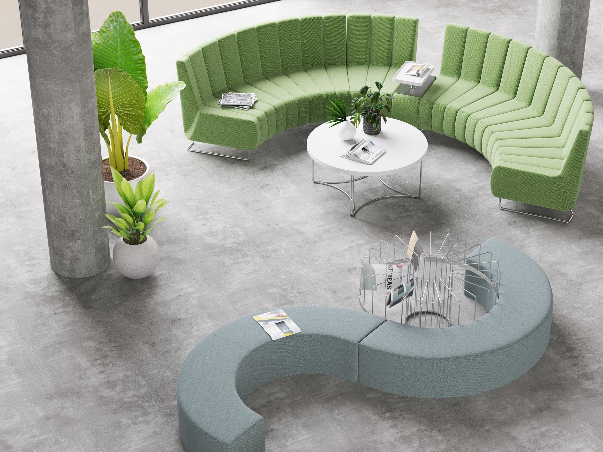 Кресло с салазками из ткани Ersa JOIN ARCH-00108678 - Вид №1