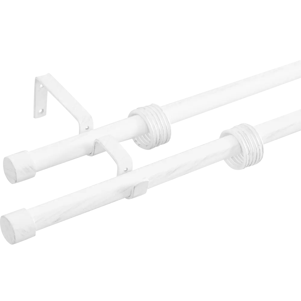 Карниз двухрядный раздвижной d19/16 мм заглушка 160-320 см цвет прованс ORBIS STLM-2125110