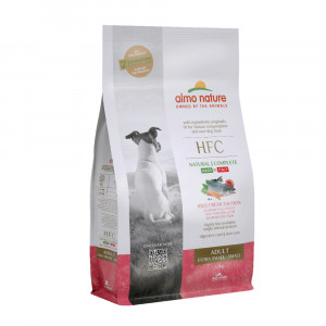 ПР0059789 Корм для собак XS-S Adult для карликовых и мелких пород, свежий лосось сух. 1,2кг Almo Nature