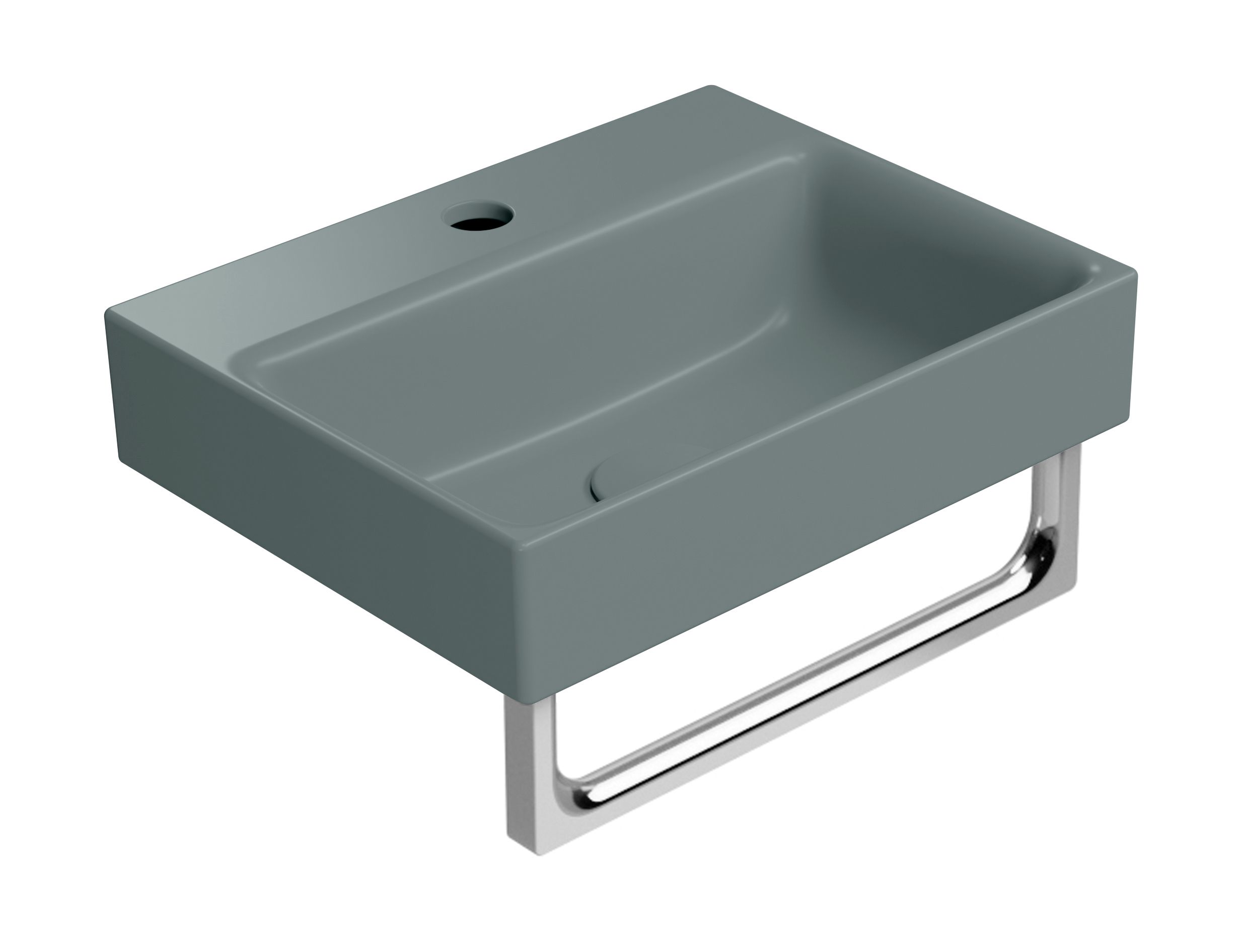 Керамическая прямоугольная подвесная встраиваемая раковина GSI ceramica Color Elements ARCH-00035552 - Вид №3