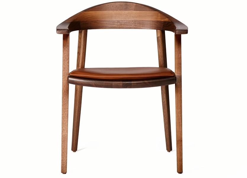 BassamFellows Стул из массива дерева с подлокотниками Mantis Cb-25 + cb-205 - Вид №1