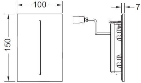 TECE Электронная панель смыва писсуара sun-id-1440316 - Вид №1