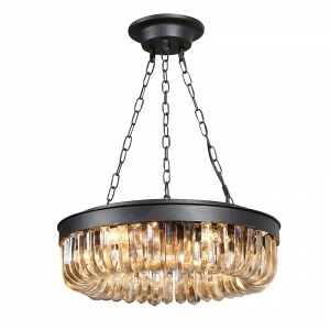 Подвесной светильник Crystal 5 black от Delight Collection KR0295P-5 DELIGHT COLLECTION ДИЗАЙНЕРСКИЕ 243676 Черный