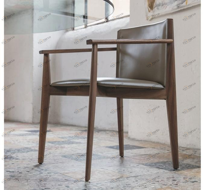 Porada Стул из орехового дерева с подлокотниками Iron sun-id-1377484