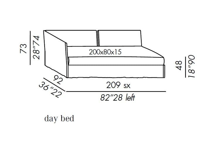 Мягкая ткань Dormeuse Meridiani ARCH-00092718 - Вид №4