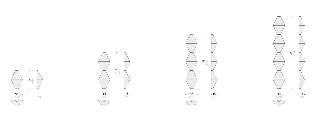 Светодиодный настенный светильник из опалового стекла DE PADOVA Helium ARCH-00041100 - Вид №13