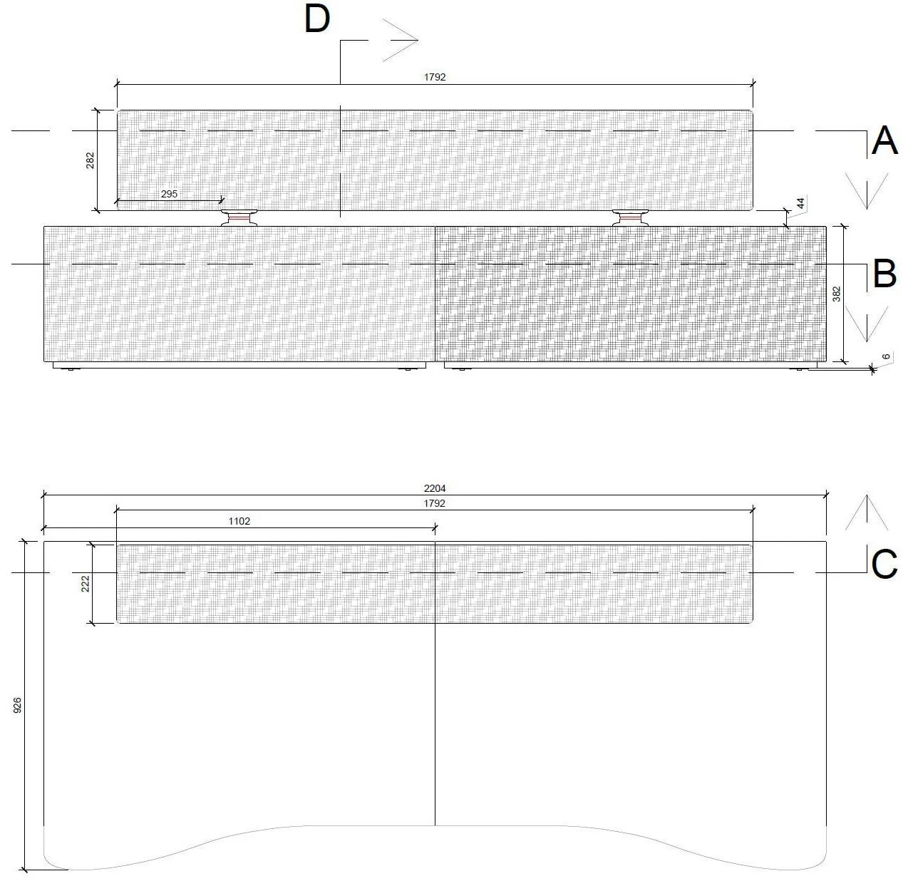 3-местный тканевый диван SITIA Swap ARCH-00141206 - Вид №22