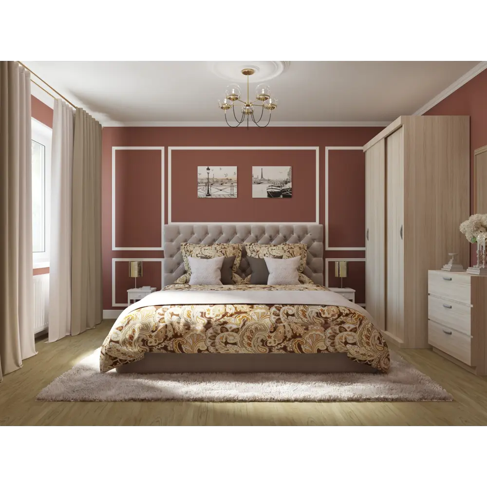 Подушка «Agnessa», 40x40 см, цвет коричневый SEASONS STLM-2123246 - Вид №3