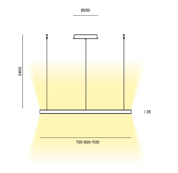 Алюминиевый светодиодный подвесной светильник Quadrifoglio Group Design Lighting ARCH-00140632 - Вид №8