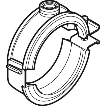 GEBERIT 308.812.26.1 Хомут изолированный Geberit Silent-db20, с муфтой M10/G 1/2"  - Вид №1