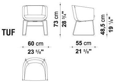 B&B Italia Project Кресло-санки с обивкой Tulip sixty sun-id-1392479 - Вид №3