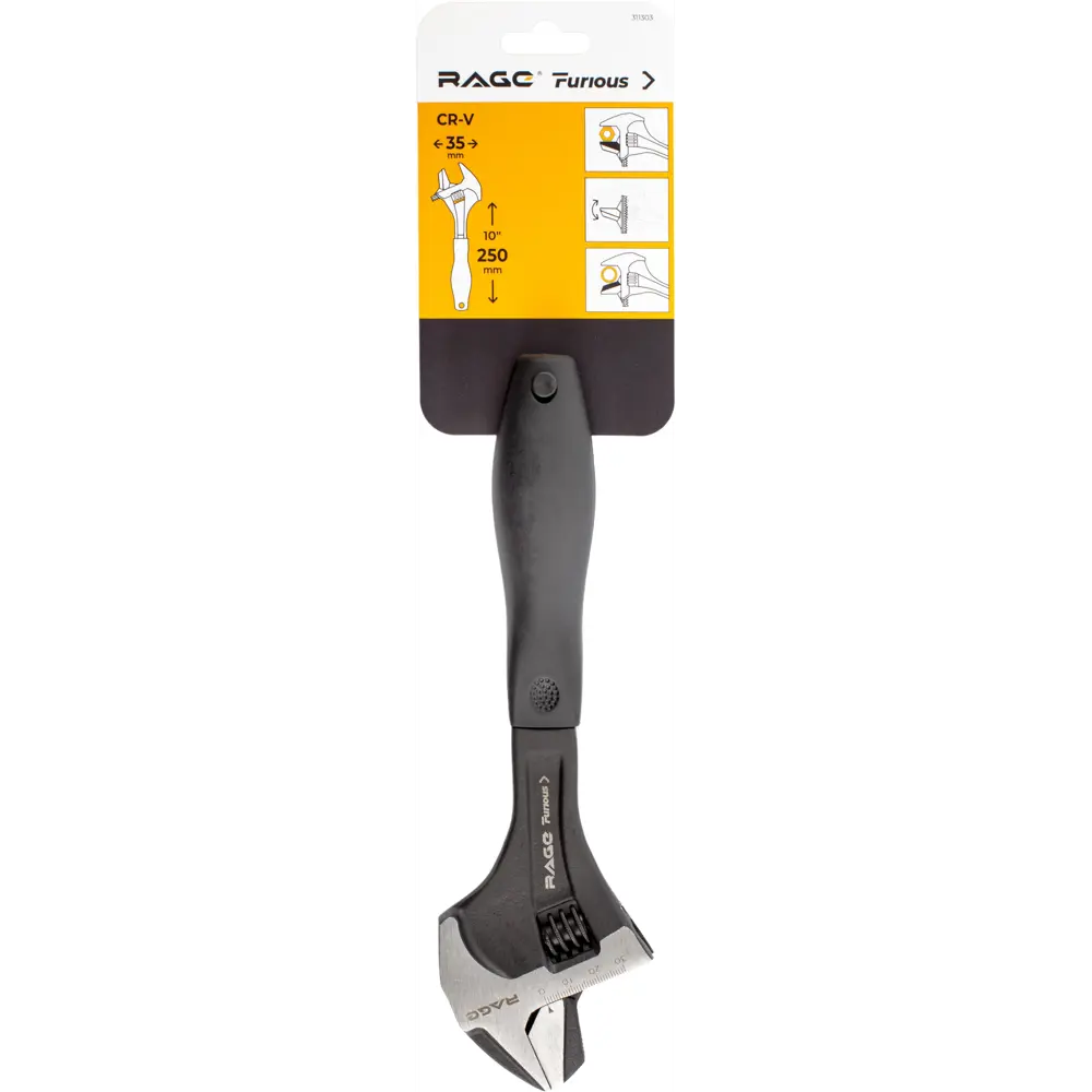 Разводной ключ RAGE Furious с переставной губкой до 35 мм 89395491 STLM-1493944 - Вид №4