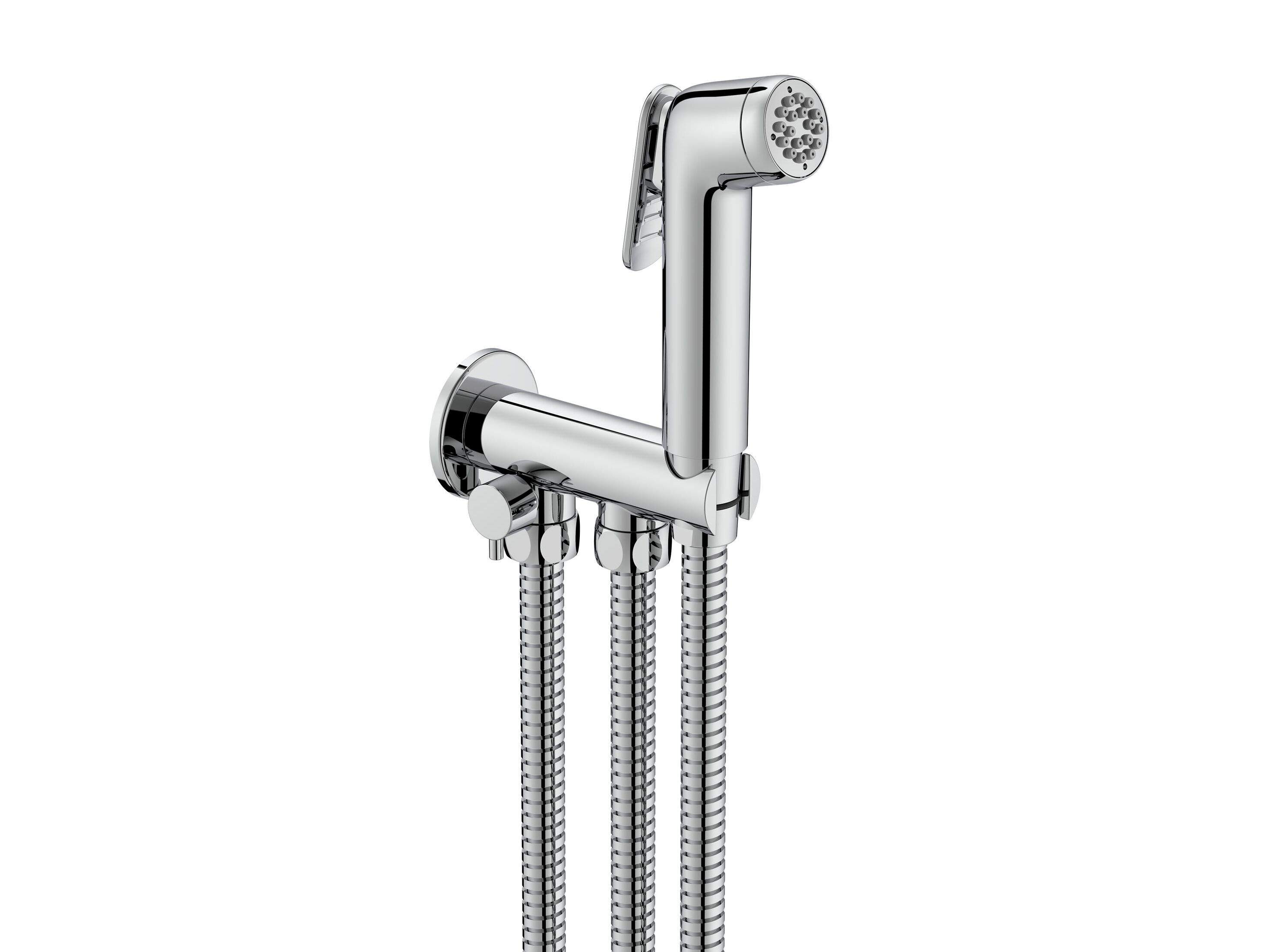 Настенный смеситель для биде с ручным душем с подающим шлангом Roca BE FRESH 5B9N30C00 ARCH-00059320 - Вид №1