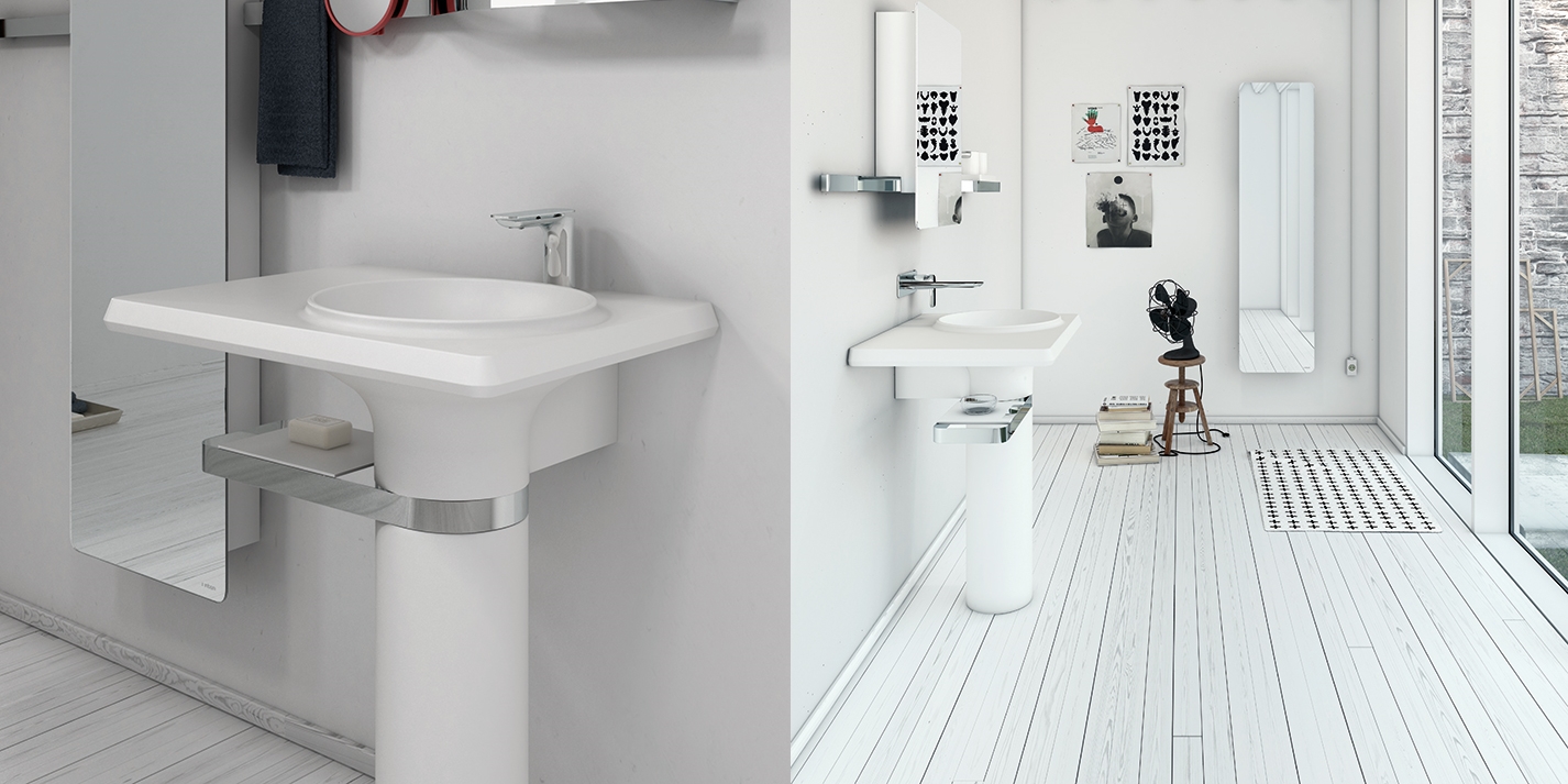 VS002 Напольная раковина стоящая прямоугольная Inbani  - Вид №4