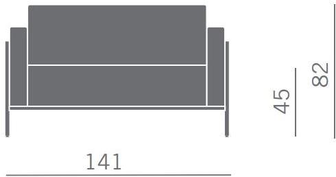 Kastel 2-х местный кожаный диван Kursal sun-id-1425009 - Вид №3