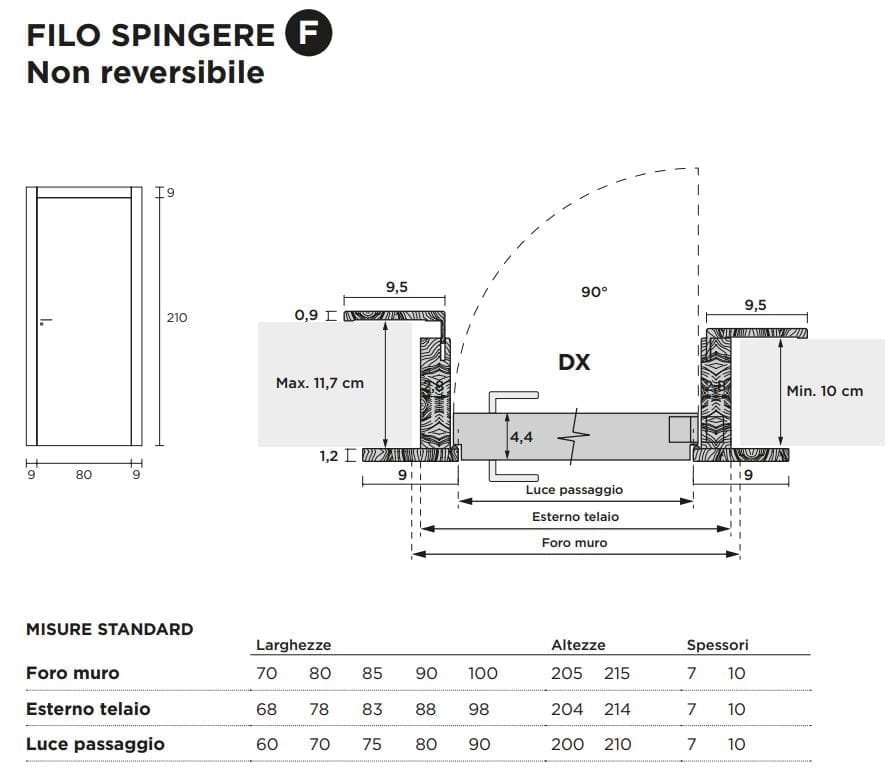 Деревянная распашная дверь с выдвижными петлями Venus Design настоящая ARCH-00120721 - Вид №2