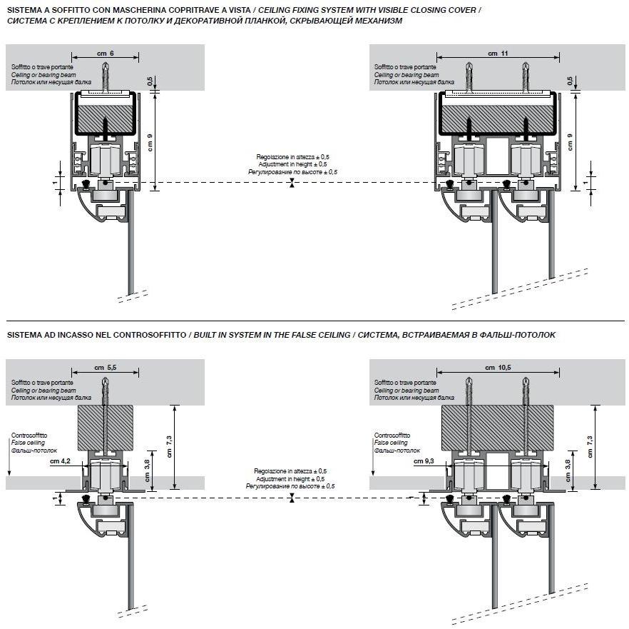 Longhi Раздвижная дверь из зеркального стекла для гардеробных Aluminiun chic – doors Serie 395 - Вид №4